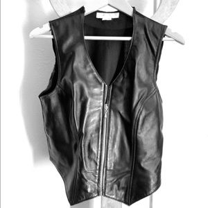 🏍🖤🎸Vintage Black Leather Vest 🎸🖤🏍